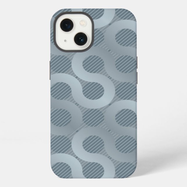 Abstract grey flow background iPhone case (Back)