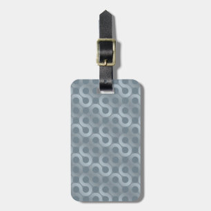 Abstract grey flow background luggage tag