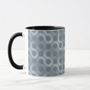 Abstract grey flow background mug