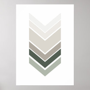 Abstract grey print. Modern geometric wall art