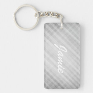 abstract grid pattern keychain