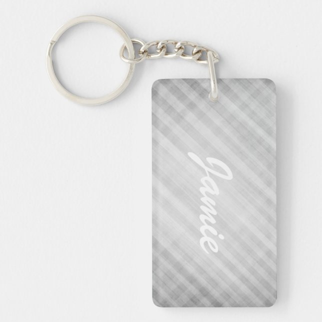 abstract grid pattern keychain (Front)