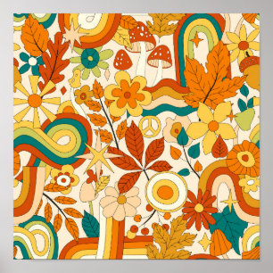 Abstract Groovy Modern Pattern Poster