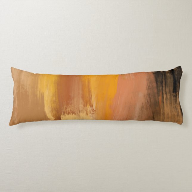 Abstract Grounded Earth Body Pillow (Front)