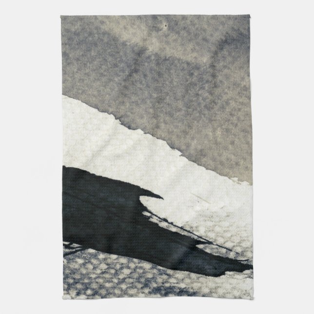 Abstract grunge background, ink texture. 4 kitchen towel (Vertical)