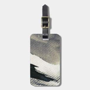 Abstract grunge background, ink texture. 4 luggage tag