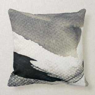Abstract grunge background, ink texture. 4 throw pillow