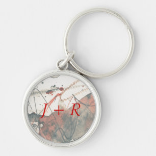 Abstract grunge background, ink texture. 5 keychain