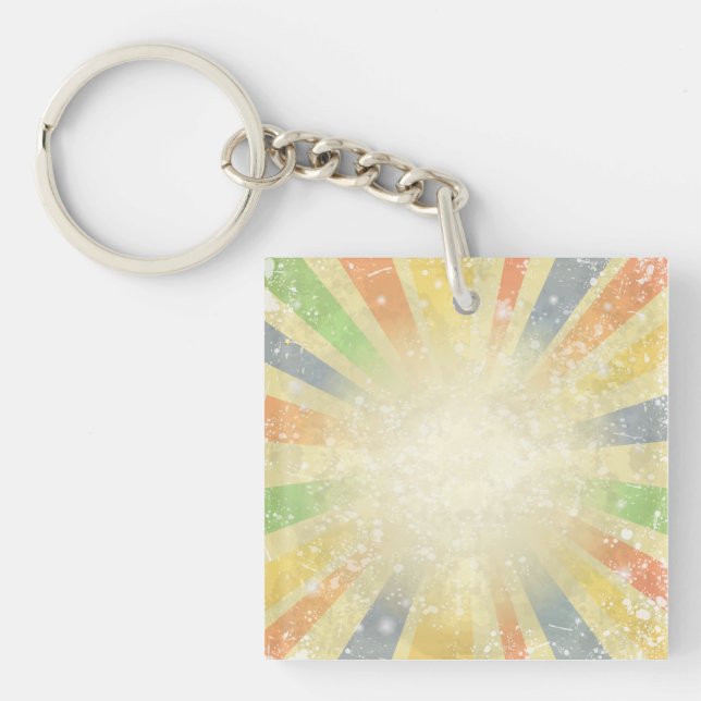 Abstract grunge background keychain (Front)