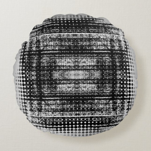 abstract grunge background patternabstract, aged,  round pillow (Front)