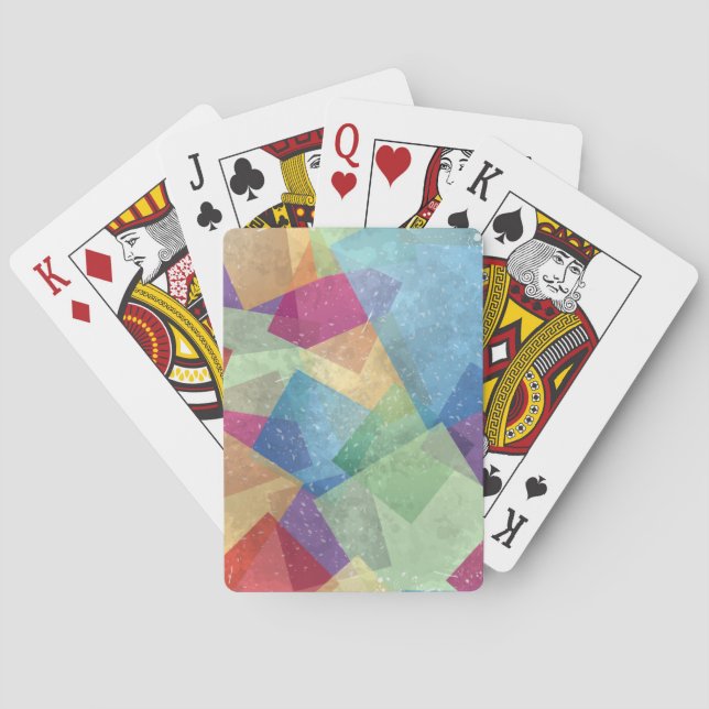 Abstract grunge background playing cards (Back)
