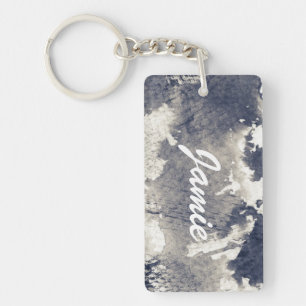 Abstract grunge background. Watercolor, ink Keychain