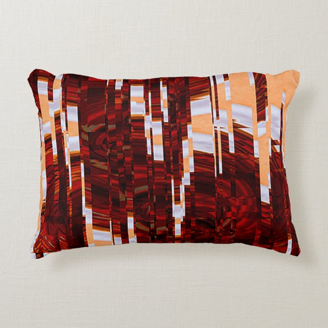 abstract grunge background with glitch effectabstr accent pillow (Front)
