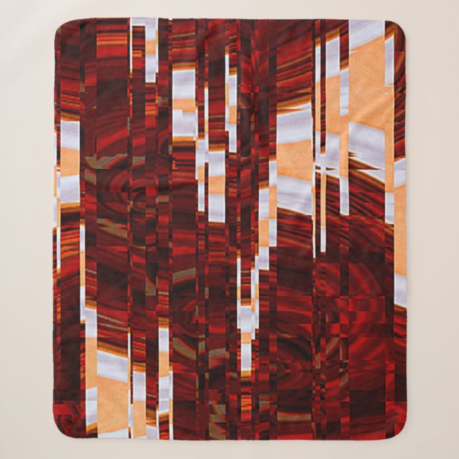 abstract grunge background with glitch effectabstr sherpa blanket (Front)