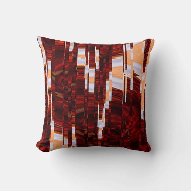 abstract grunge background with glitch effectabstr throw pillow (Front)