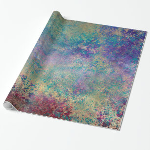Abstract grunge gold textures wrapping paper