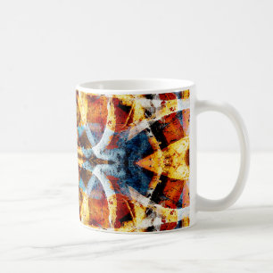 Abstract grunge graffiti pattern coffee mug