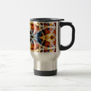 Abstract grunge graffiti pattern travel mug