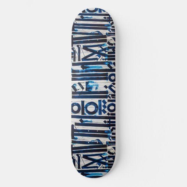Abstract Grunge Graffiti Street Art Skateboard (Front)