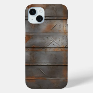 Abstract grunge metal texture iPhone 15 mini case