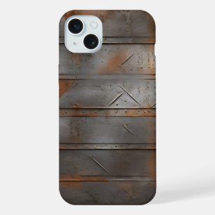 Abstract grunge metal texture iPhone 15 plus case