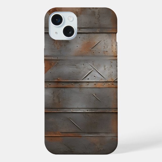 Abstract grunge metal texture iPhone case (Back)