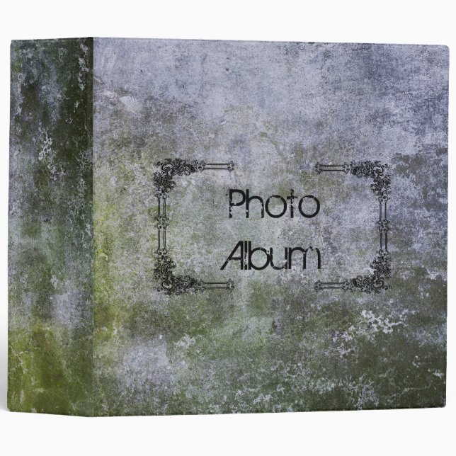 Abstract Grunge Moss Covered Stone Wall Texture Binder (Front/Spine)