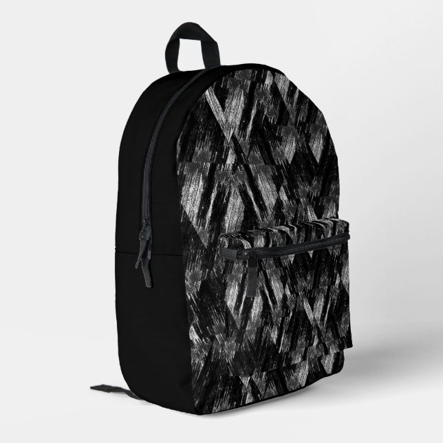 Abstract grunge pattern. printed backpack (Back Corner Left)