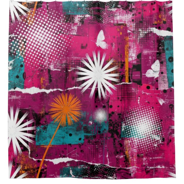 Abstract Grunge Pattern with Dandelion (Front)