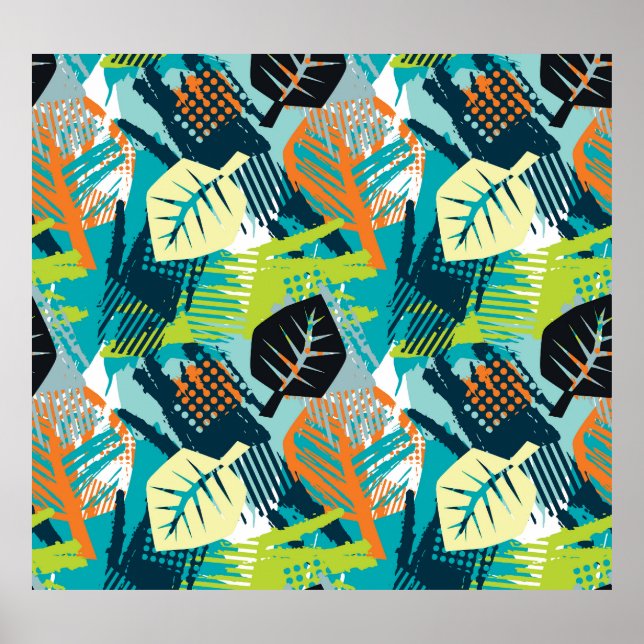 Abstract Grunge: Rough Seamless Surface. Poster (Front)