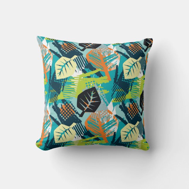 Abstract Grunge: Rough Seamless Surface. Throw Pillow (Front)