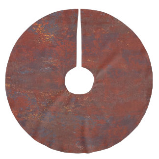 Abstract grunge rusty texture: realistic stucco brushed polyester tree skirt