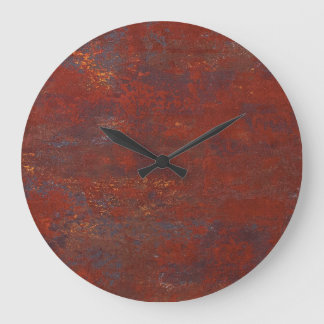 Abstract grunge rusty texture: realistic stucco large clock