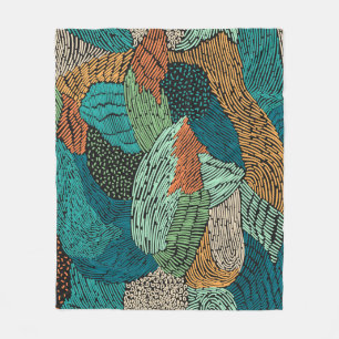 Abstract Grunge: Seamless Pattern Design. Fleece Blanket