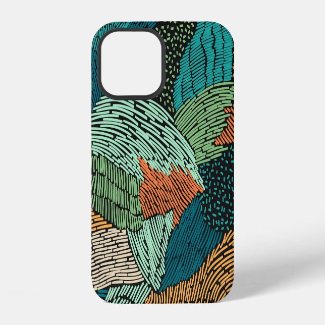 Abstract Grunge: Seamless Pattern Design. iPhone Case (Back)