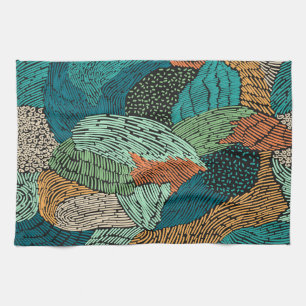 Abstract Grunge: Seamless Pattern Design. Kitchen Towel
