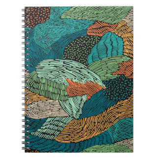Abstract Grunge: Seamless Pattern Design. Notebook