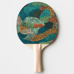 Abstract Grunge: Seamless Pattern Design. Ping Pong Paddle