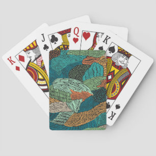 Abstract Grunge: Seamless Pattern Design. Playing Cards
