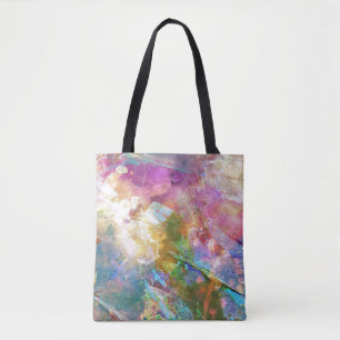 Abstract grunge texture with watercolor paint 3 tote bag