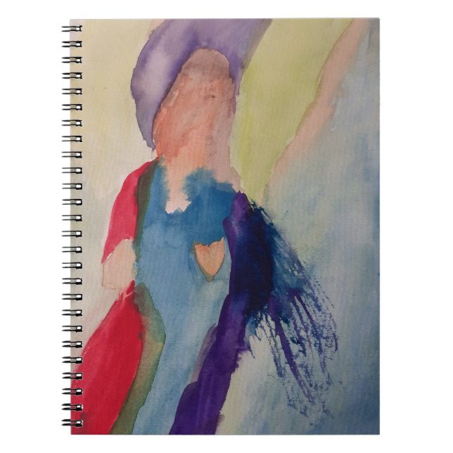 Abstract Guardian Angel Notebook (Front)