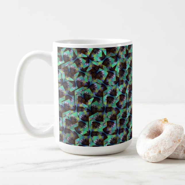 Abstract Guinea Pig Pattern, Coffee Mug (With Donut)
