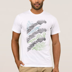 Abstract Guitar Heads Mens T-shirt