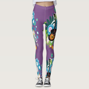 Abstract Guitar Leggings