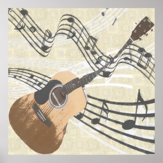 Abstract Guitar Poster (Front)