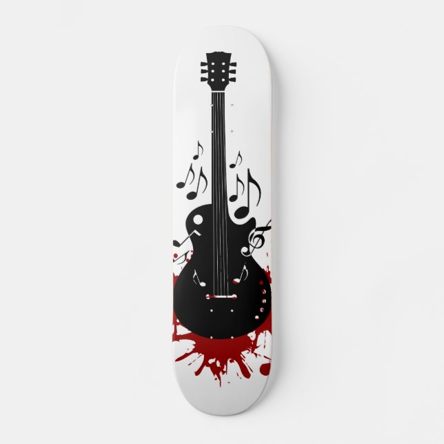 Abstract guitar Skateboard design (Front)
