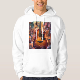 ✨Abstract Guitar Symphony Music Artwork Hoodie