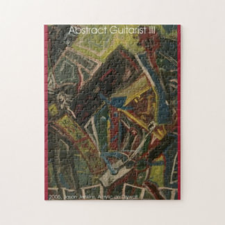 Abstract Guitarist III Jigsaw Puzzle