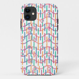 Abstract Half Circles Mod Op Fusion Art Pattern  iPhone 11 Case