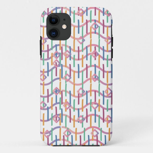 Abstract Half Circles Mod Op Fusion Art Pattern  Case-Mate iPhone Case (Back)